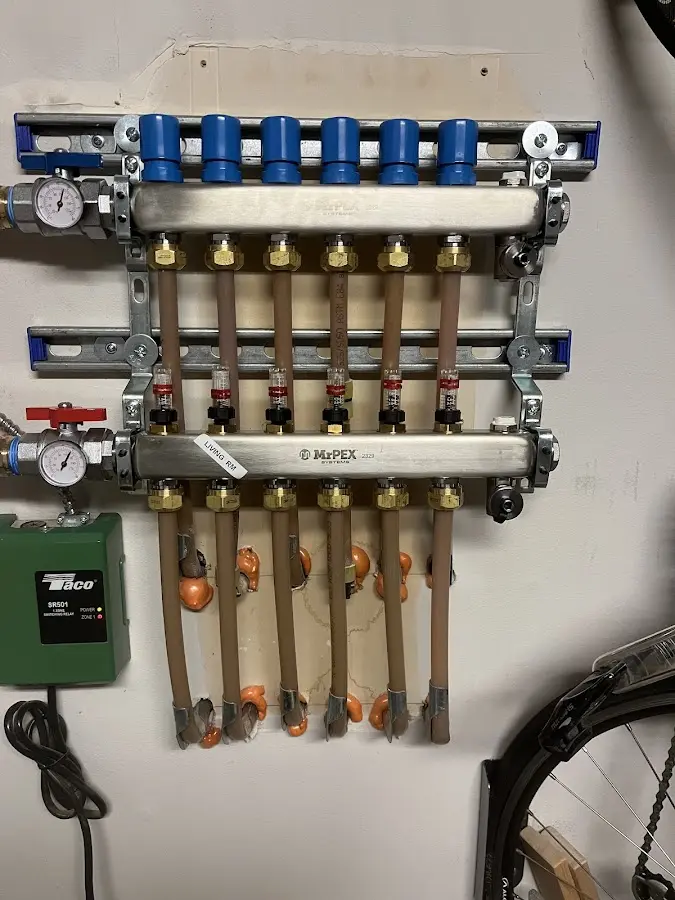 Plumber performing Leak Detection at a residential property in Hot Springs Village